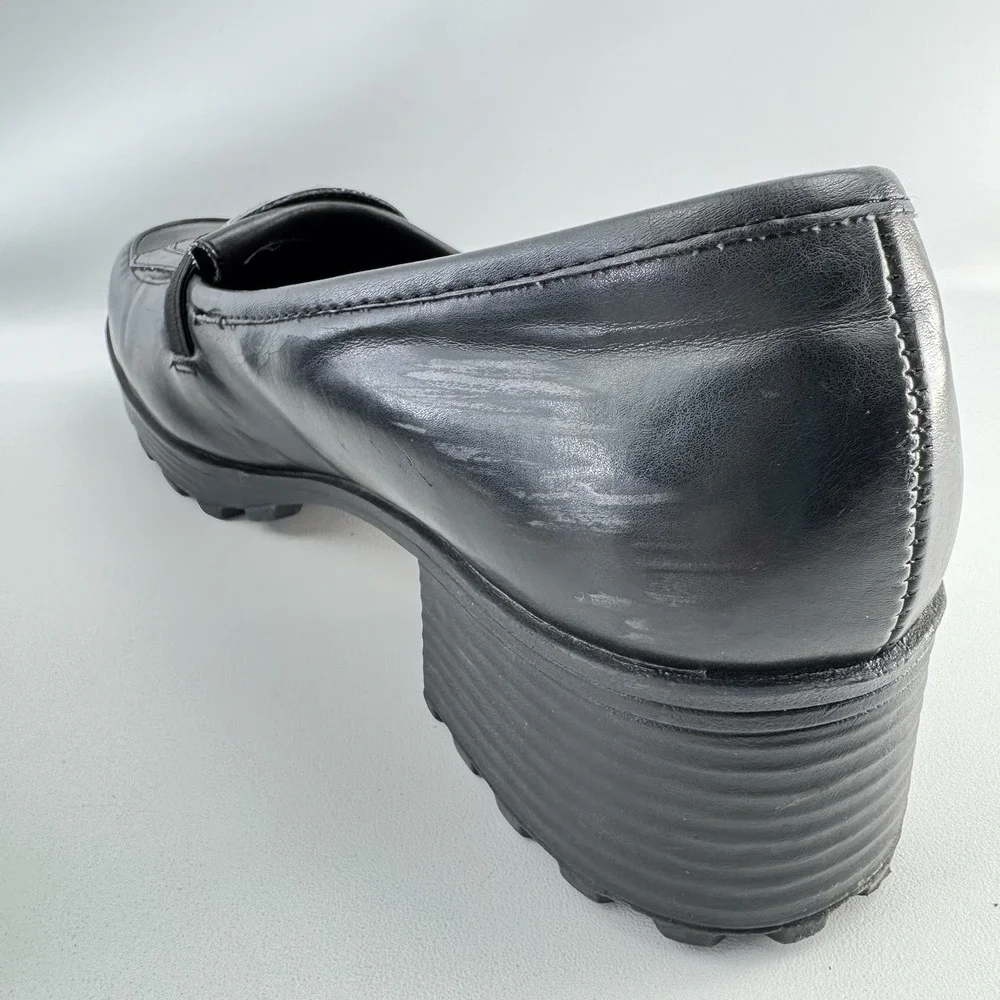 Vintage Y2K Unionbay Queen Crown Chunky Mary Jane Heels Platform Retro Shoes 10